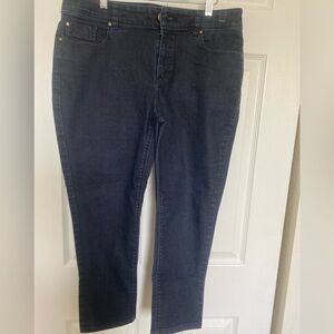 Chico's Blue Straight Leg Jeans Classic Denim